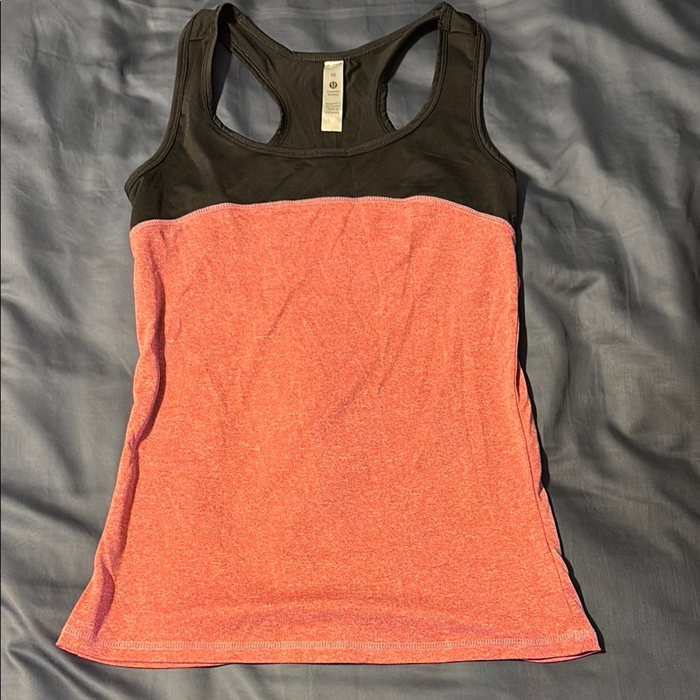 Lululemon Athletica Black Fitted Sleeveless Tank Top